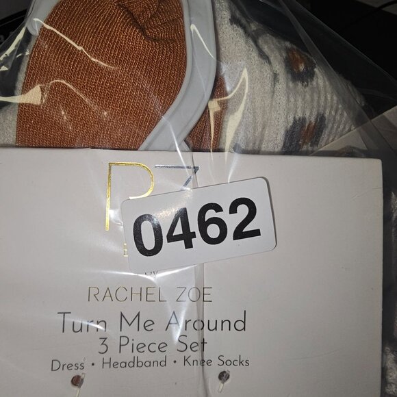 Rachel Zoe Baby Girls Leopard Print Dress 18M  W/ Matching Tights & Headband - Picture 8 of 8